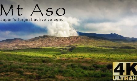 Mt Aso Japan's most active and largest volcano