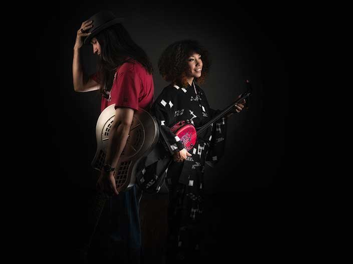 Okinawa Americana band poster shoot