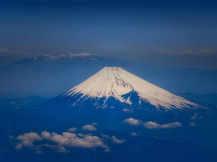Mt Fuji from the air Japan