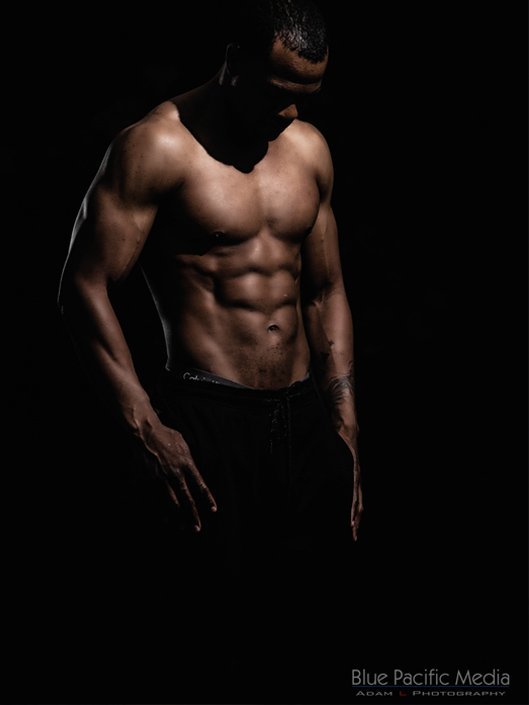 Male fitness model photographer